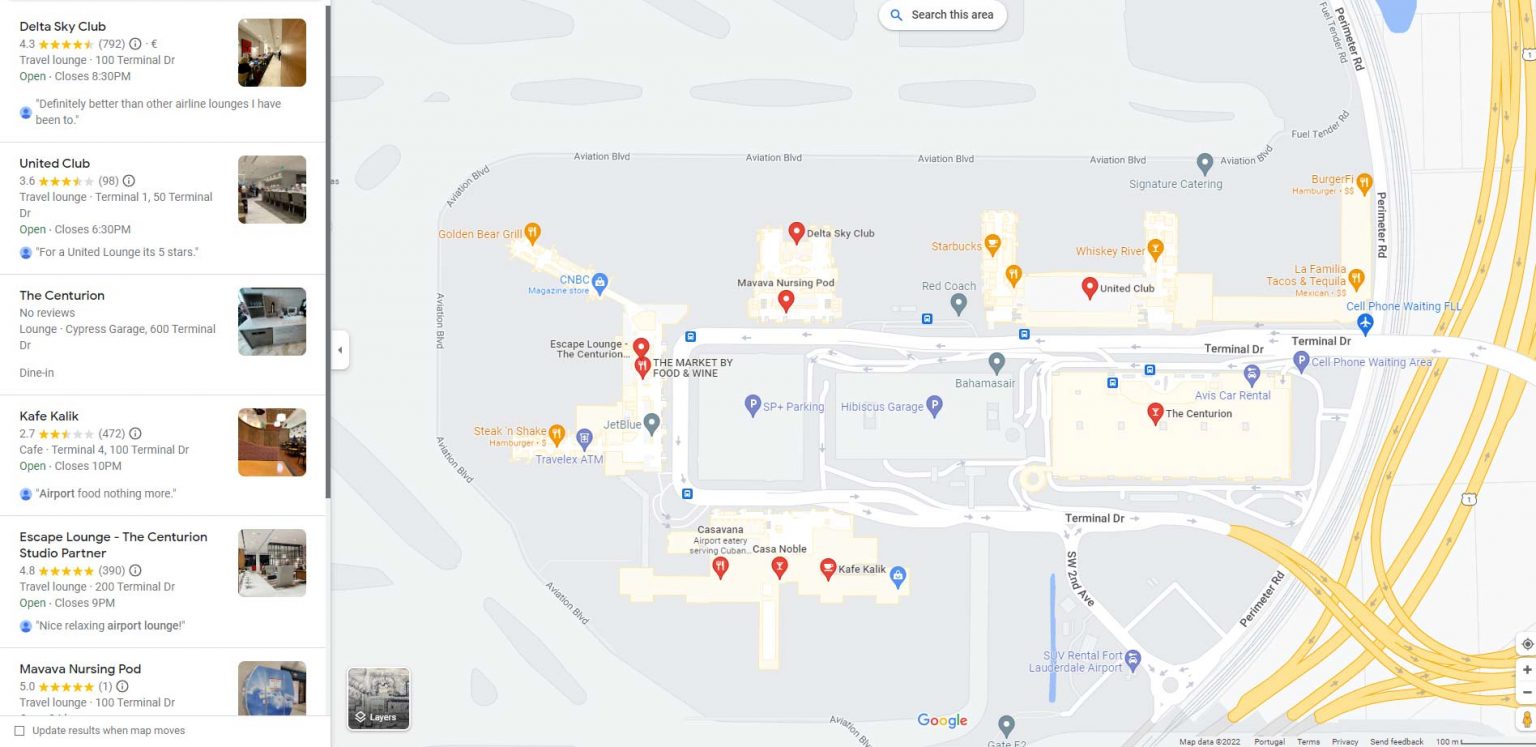 Lounges Fort Lauderdale airport FLL