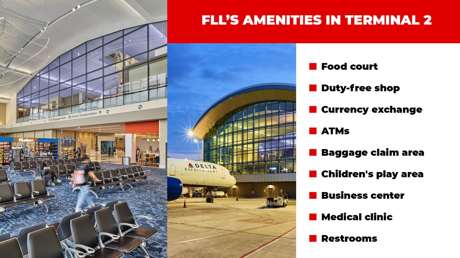 Terminal 2 map Fort Lauderdale-Hollywood International Airport