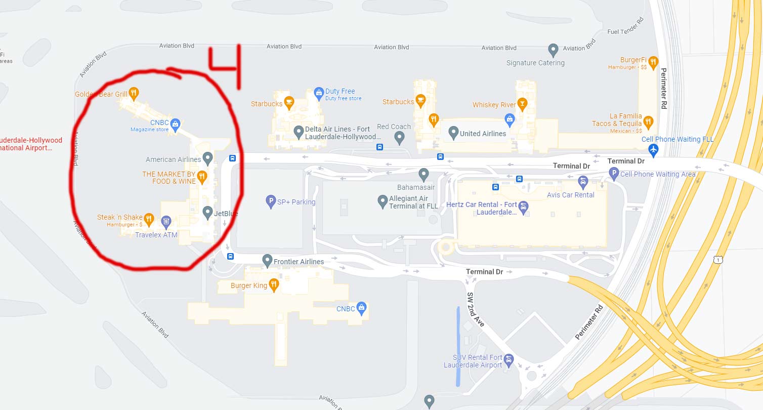 Terminal 3 Map Fll Airport 