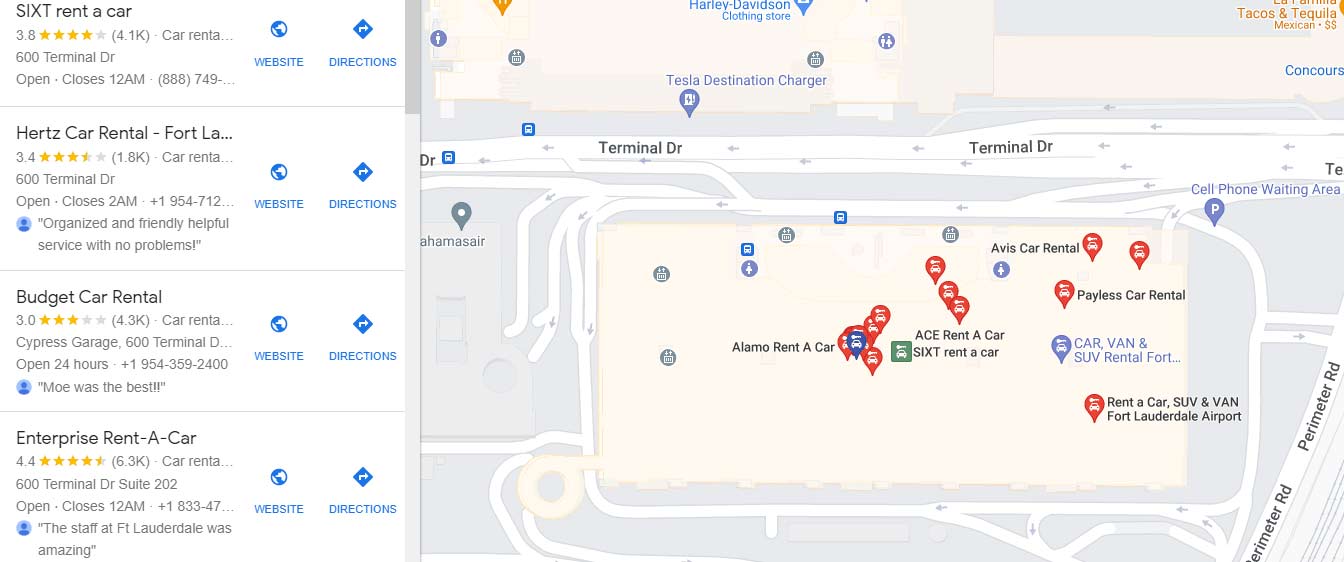 Car Rental In Fort Lauderdale Airport FLL